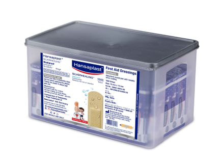 Silverhealing washproof Wound Plaster Big Box | For faster wound healing  | Hansaplast